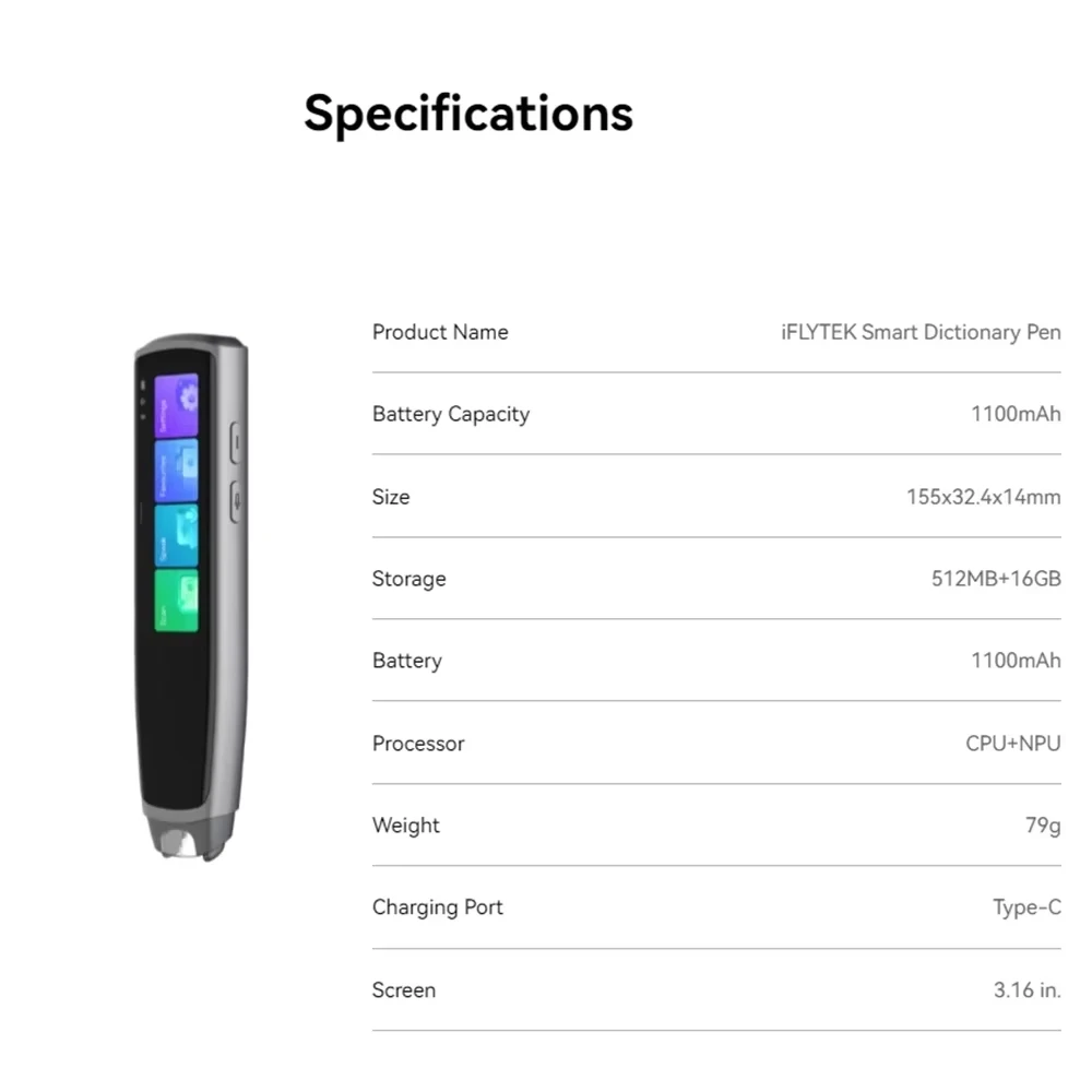 Переводчик языков в реальном времени iFlytek X10