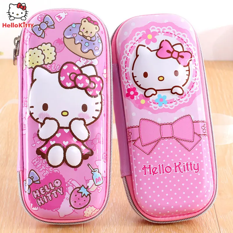 Hello Kitty bag Pencil Case Primary and Secondary Students Pencil Bag Multifunctional Stationery Box Girls Cute Pencil Case