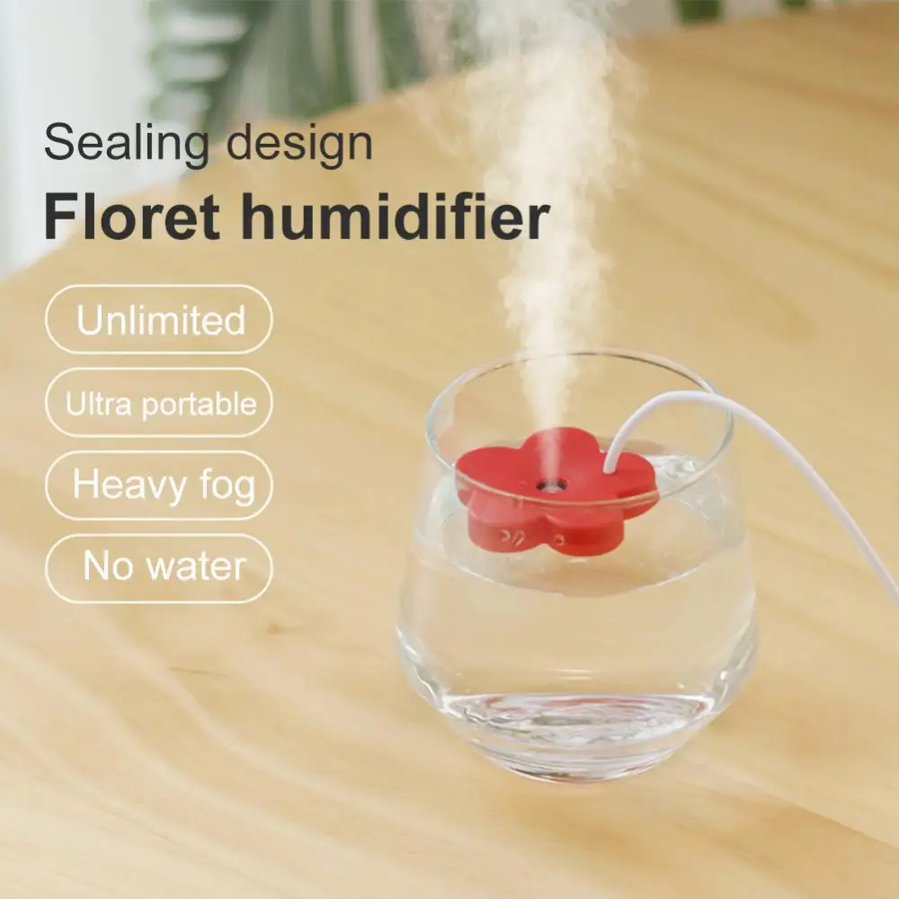 

Humidifier USB Portable Ultrasonic Aromatherapy Diffusers Flower Spray Household Car Travel Mini Air Atomizer Flower Humidifier