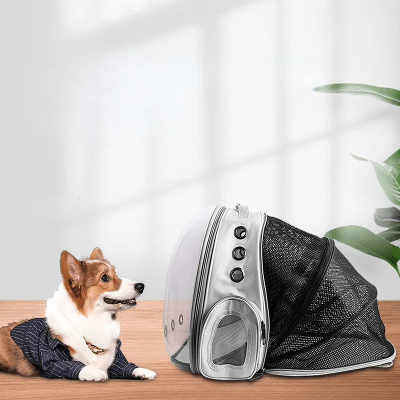 

Pet Transport Backpack Bag Cat Carrier Bags Breathable Extended Pets Carrying Small Dogs Cats Travel Space Capsule Cage