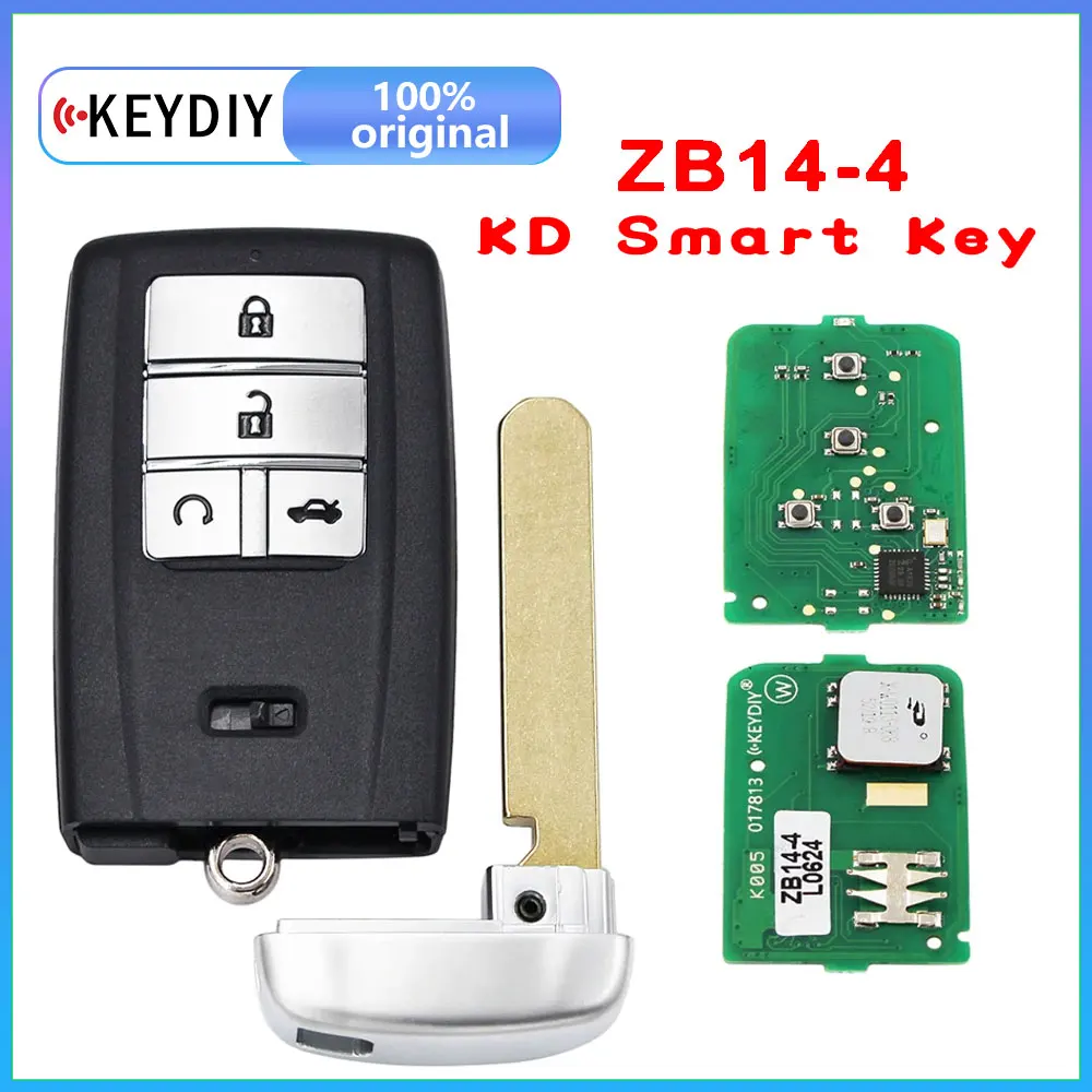 XRNKEY KEYDIY KD ZB Series Smart Key Автомобильный пульт дистанционного управления ZB14-4 для KD-X2