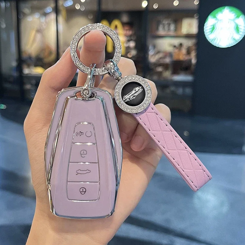 

Чехол для автомобильного смарт-ключа из ТПУ для Geely Coolray X6, геометрия C Emgrand Global Kulrey Hawk GX7 Okavango, аксессуары для автомобиля с дистанционным управлением