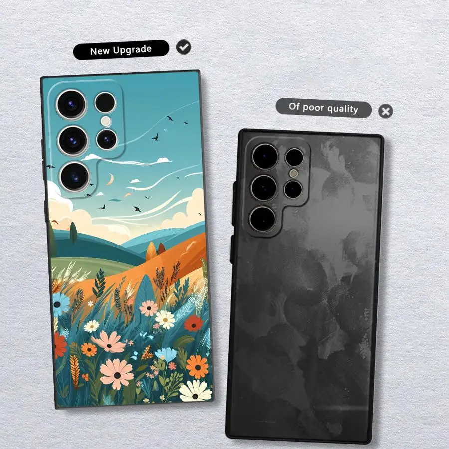Фото Чехол Flower Sea Art для Samsung Galaxy S26 S24 Plus S23 S25 Ultra Note 20 Ultra 8 9 10 S21 FE S20 S10 S9 Funda Phone Cover №4