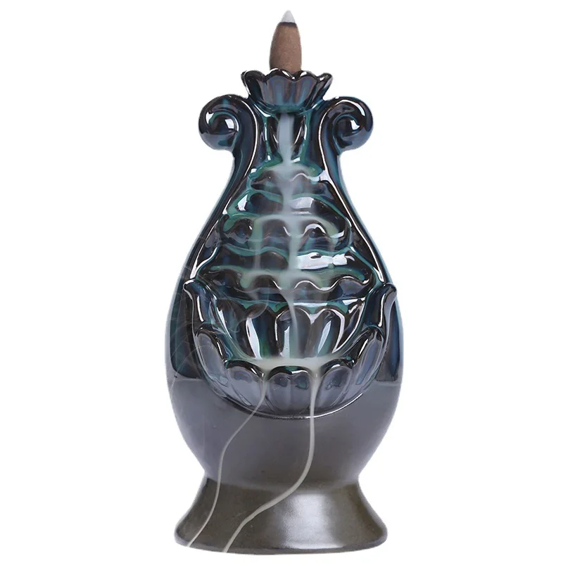 

Декор для дома, настольная подставка для благовоний «Водопад» с дымом, подставка для благовоний в гостиную, горелка для благовоний с рефлюк...