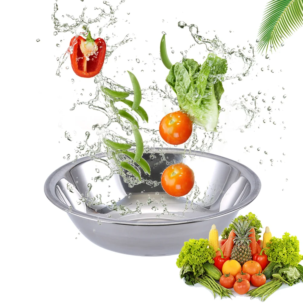 

Kitchen Seasoning Bowl Soup The Meals Food Holding Thicken Mixing Stainless Steel