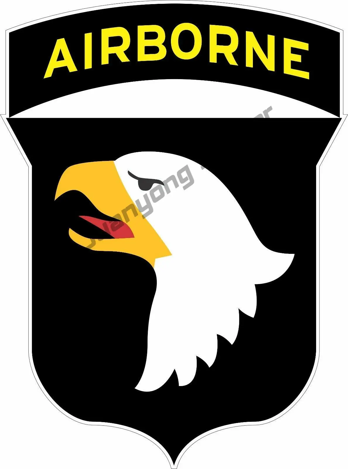 

US Army 101st Airborne Military Logo Bumper Sticker Vinyl Decal Car Accessories Chr Accessories Creative Oem Stickers KK10cm