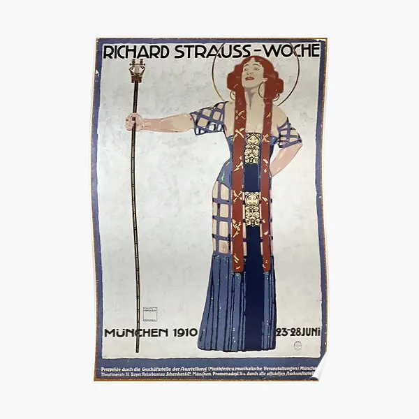 

Ричард Страус неделя 1910, Постер солема, домашняя роспись, забавная живопись, ВИНТАЖНАЯ фотография, современный декор, без рамки