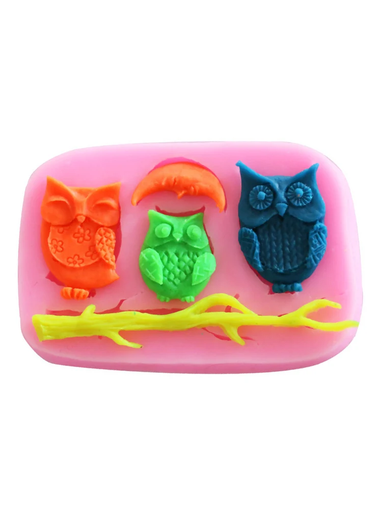 

Owl Silicone Fondant Cake Mold Clay Mold Cake Decorating Tool