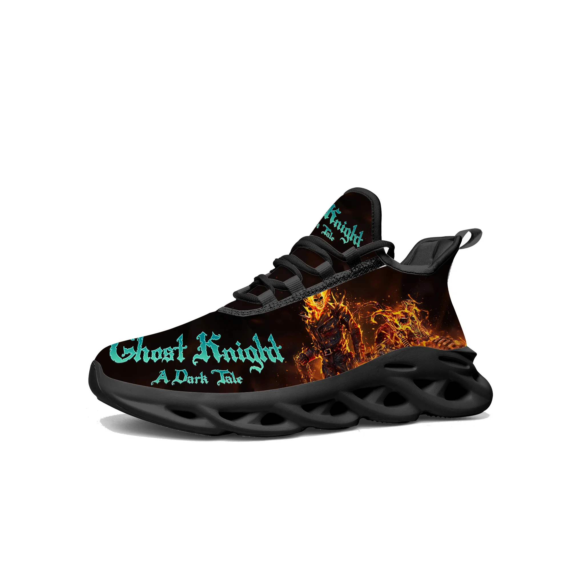 

Hot Cartoon Game Ghost Knight Flats Sneakers Men Women Teenager Sports Running Shoes High Quality Tailor Made Lace Up Shoes