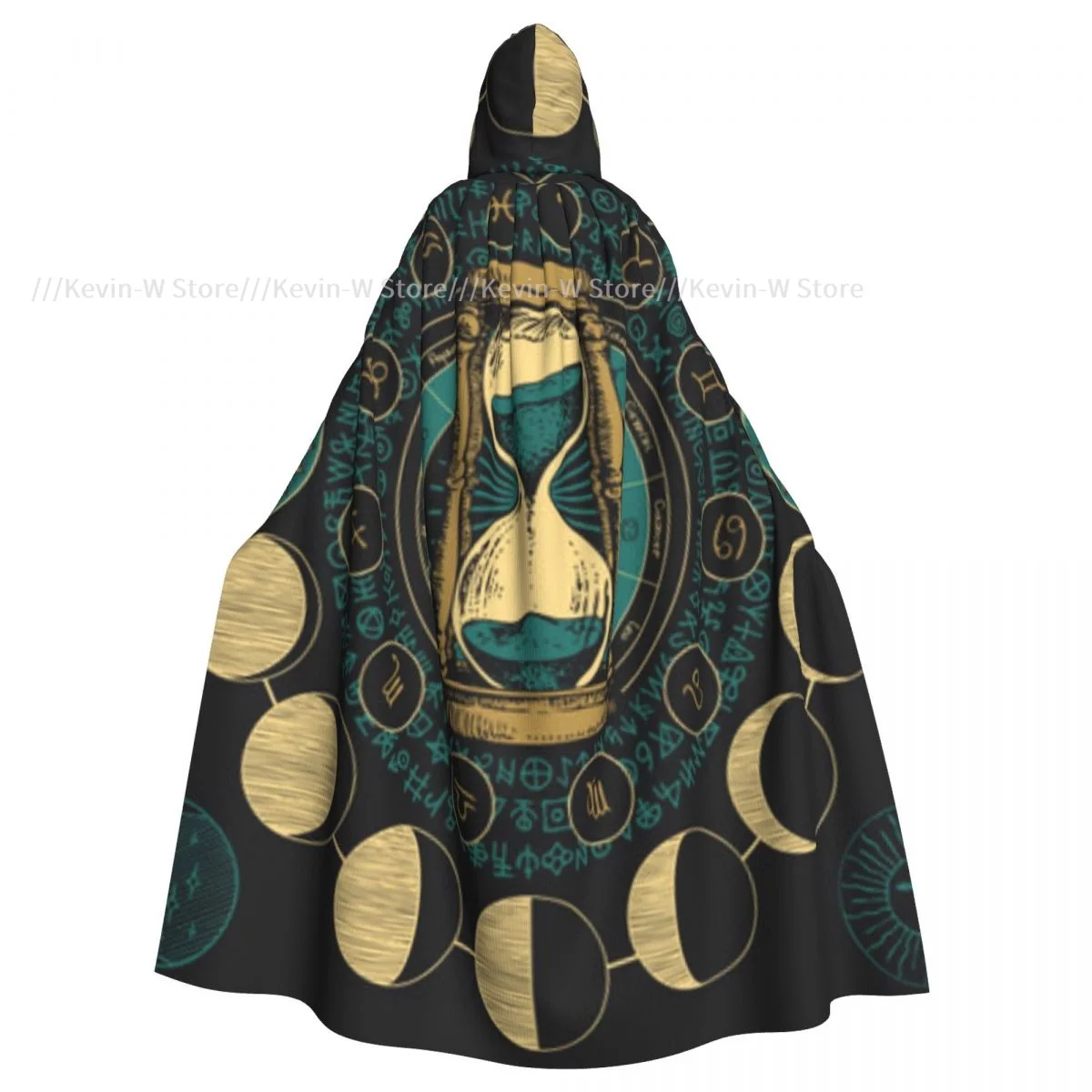 Унисекс ведьма двусторонняя с капюшоном накидка вампирами для взрослых плащ