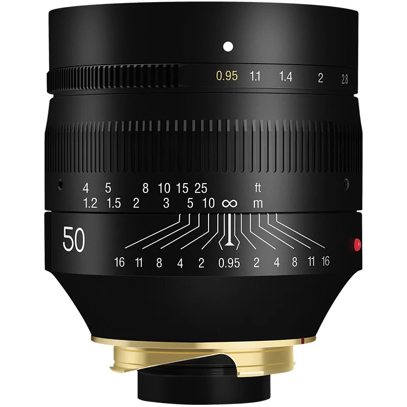 

Optical 50mm F0.95 Full Frame Leica M Port Mirrorless Camera Portrait Lens Can Be Turned to E Port Applicable