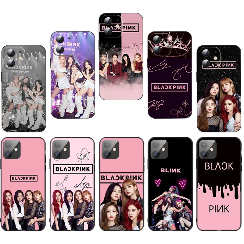A9 B-Blackpink Girls Soft Silicone Case for Samsung Galaxy A5 2017 A6 A7 A8 PLUS 2018 M20 M30 M30S M31 M51 Caver