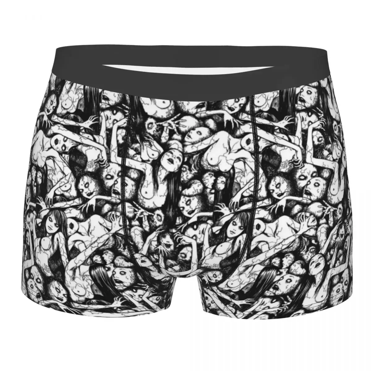 

Seamless Man's Boxer Briefs Underwear Junji Ito Horror Comics Highly Breathable Top Quality Birthday Gifts