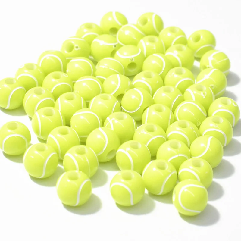 

12mm30/50pcsFootball Basketball Baseball beading beading beading accessories charm bracelet wholesale