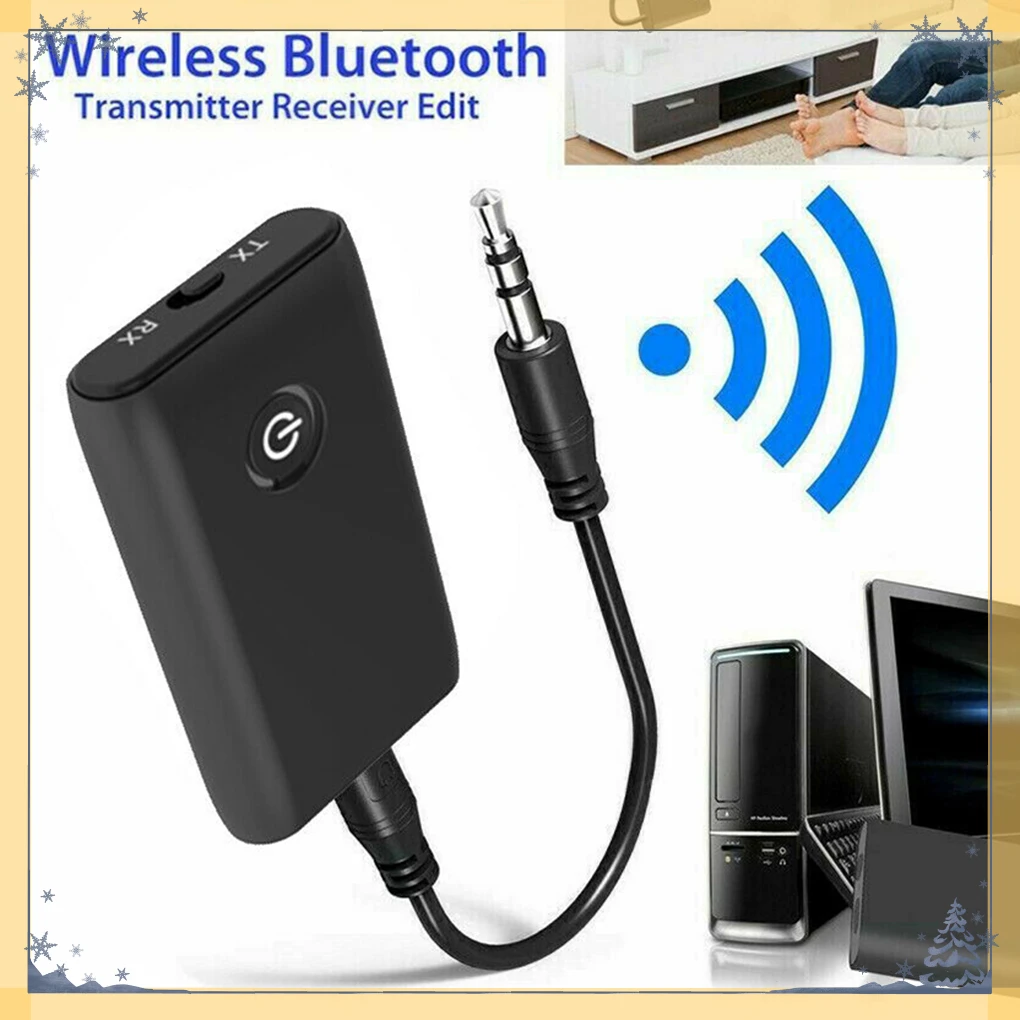 

in 1 Bluetooth 5.0 Transmitter Receiver TV PC Car Speaker 3.5mm AUX Hifi Music Audio Adapter/Headphones Car/Home Stereo Device