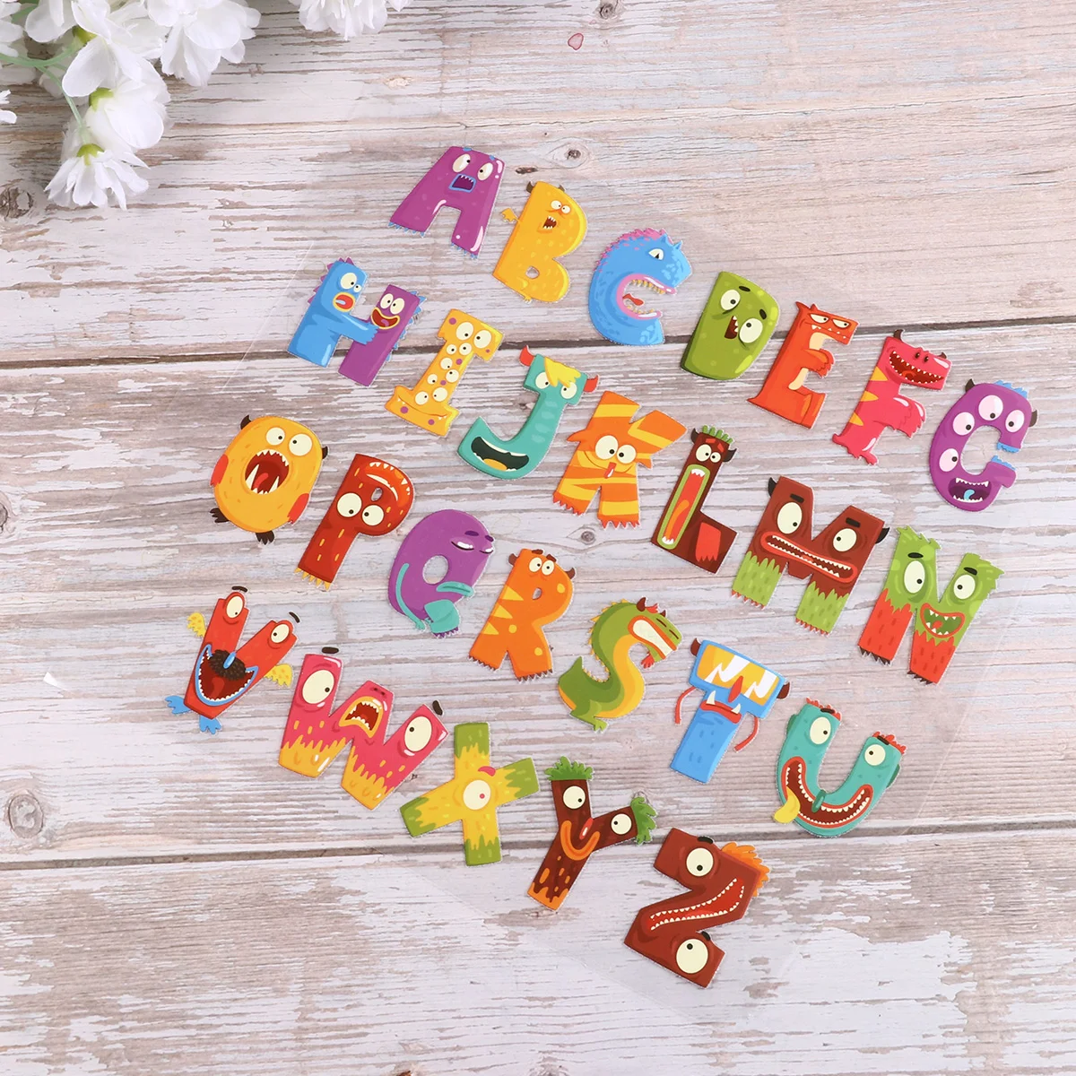 

2 Sheets Letters Clothes DIY Sewing Accessories Hot-fix Pictures Funny Craft Stickers for Students