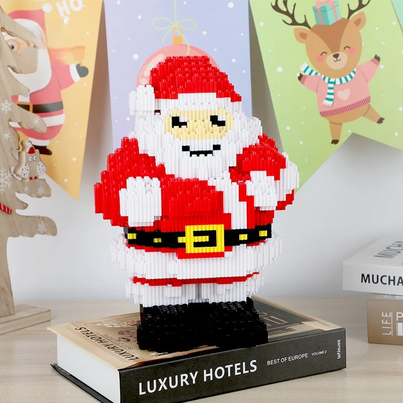 

Xizai 8671 Merry Christmas Gift Blocks Santa Claus 3D Model Bricks DIY Mini Magic Building Blocks Toy for Children No Box