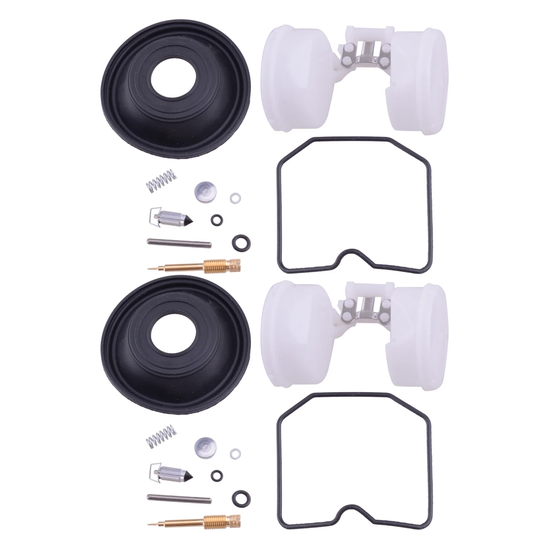 2 Set Motorcycle Carburetor Repair Carb Rebuild Kit Float Diaphragm fit for Kawasaki 454 LTD EN450 1985 1986 1987 1988 1989 1990