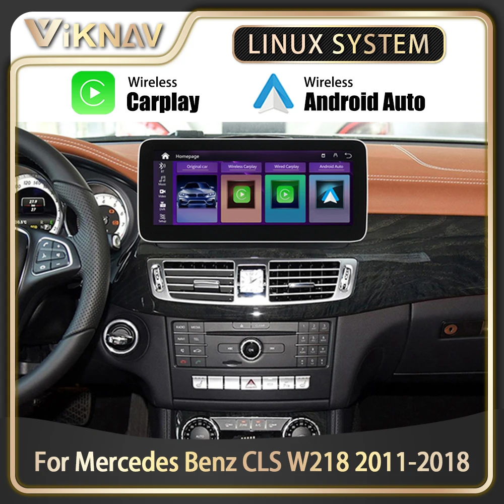 

Linux Car radio For Mercedes Benz CLS W218 2011-2018 radio CarPlay Wireless Android Auto Multimedia carplay radio head unit