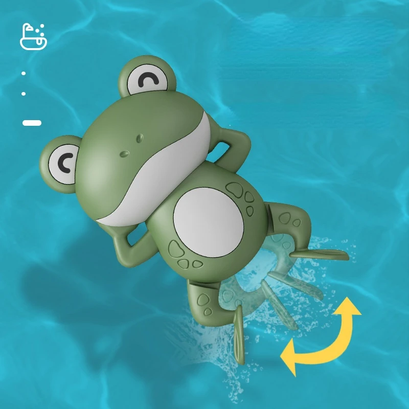 Baby Bath Toys For Children New Baby Bath Swimming Bath Toy Cute Frogs Clockwork Bath Toy brinquedos infantil игрушки для детей