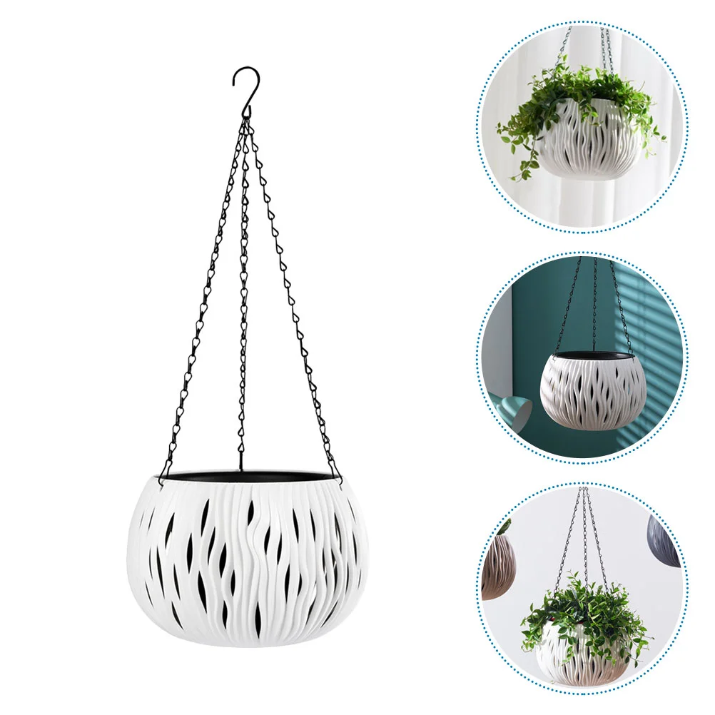 

Hanging Pot Outdoor Planters Decorative Flowerpot Indoor Basket Pp Nursery Pots Plants