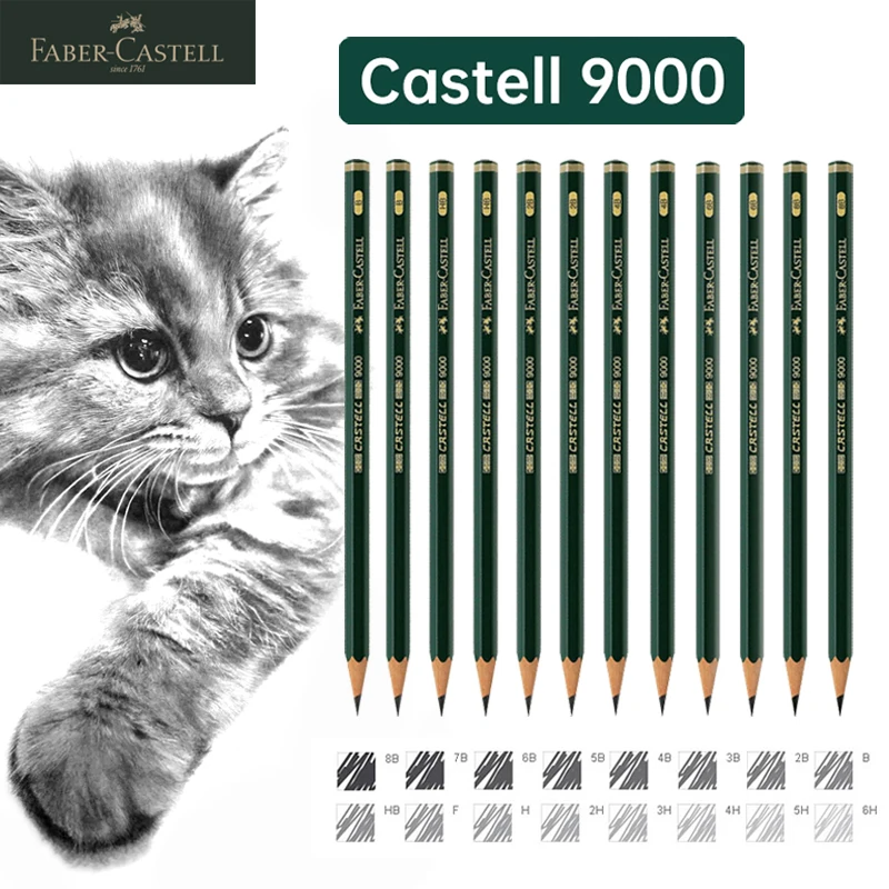 

Faber-Castell 8/16 шт набор карандашей для рисования эскизов художественные Графитовые Карандаши для письма начинающих профессиональный художест...