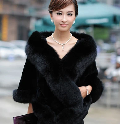 Fur Coat Women Autumn and Winter Fashion Warm Faux Fur Fur Talma Female Winter Coat Women
