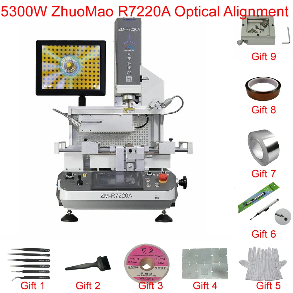 Паяльная станция ZHUOMAO Bga 5300 Вт оптическое выравнивание |