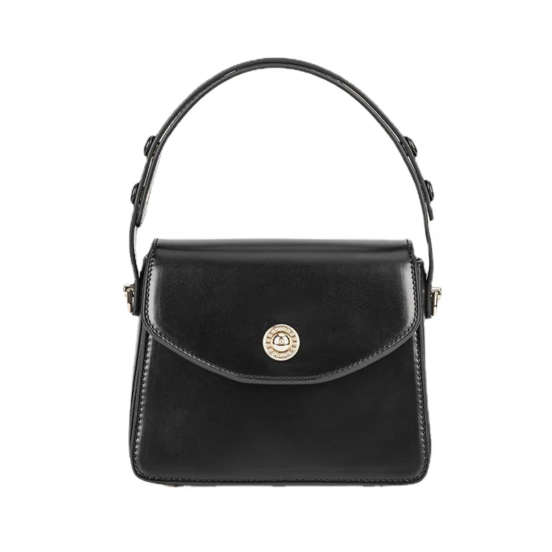 

Luxury Wine Red Vintage Women'S Shoulder Strap Handbag Small Square Handbag Luxury Designer Leather White Shoulder Bag for Women