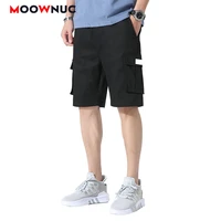 summer casual shorts male cotton mens beach pants hombre moownuc 2022 street clothes fashion trouser loose plus size 5xl 6xl
