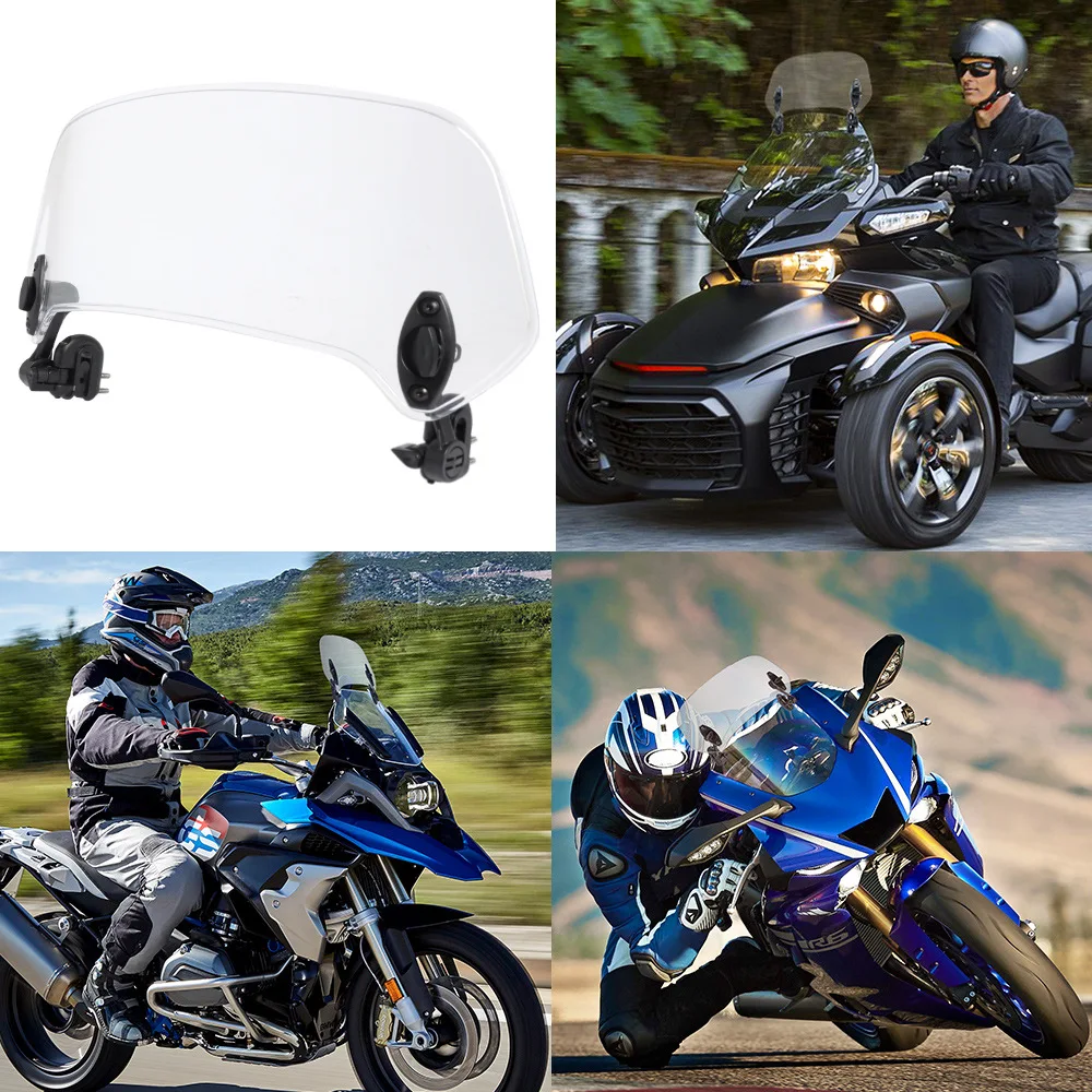 

Универсальный Регулируемый удлинитель ветрового стекла для мотоциклов Yamahah, Suzuki, Kawasaki, Honda