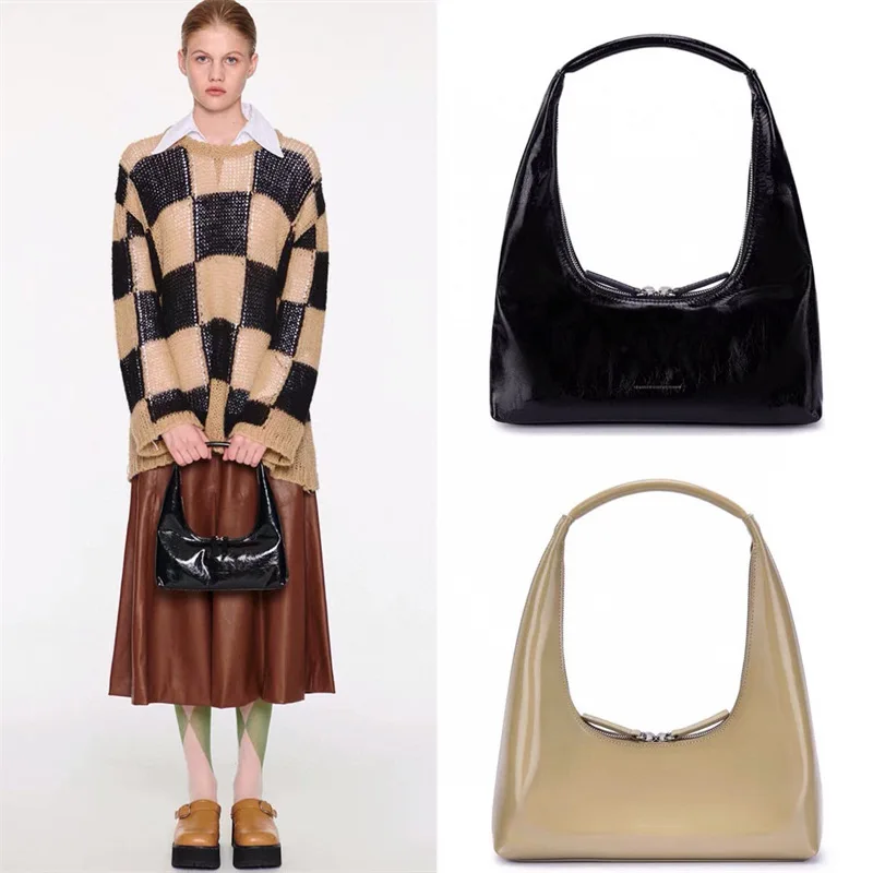 

Новинка 2022, женская сумка, сумка из лакированной кожи, сумка на одно плечо