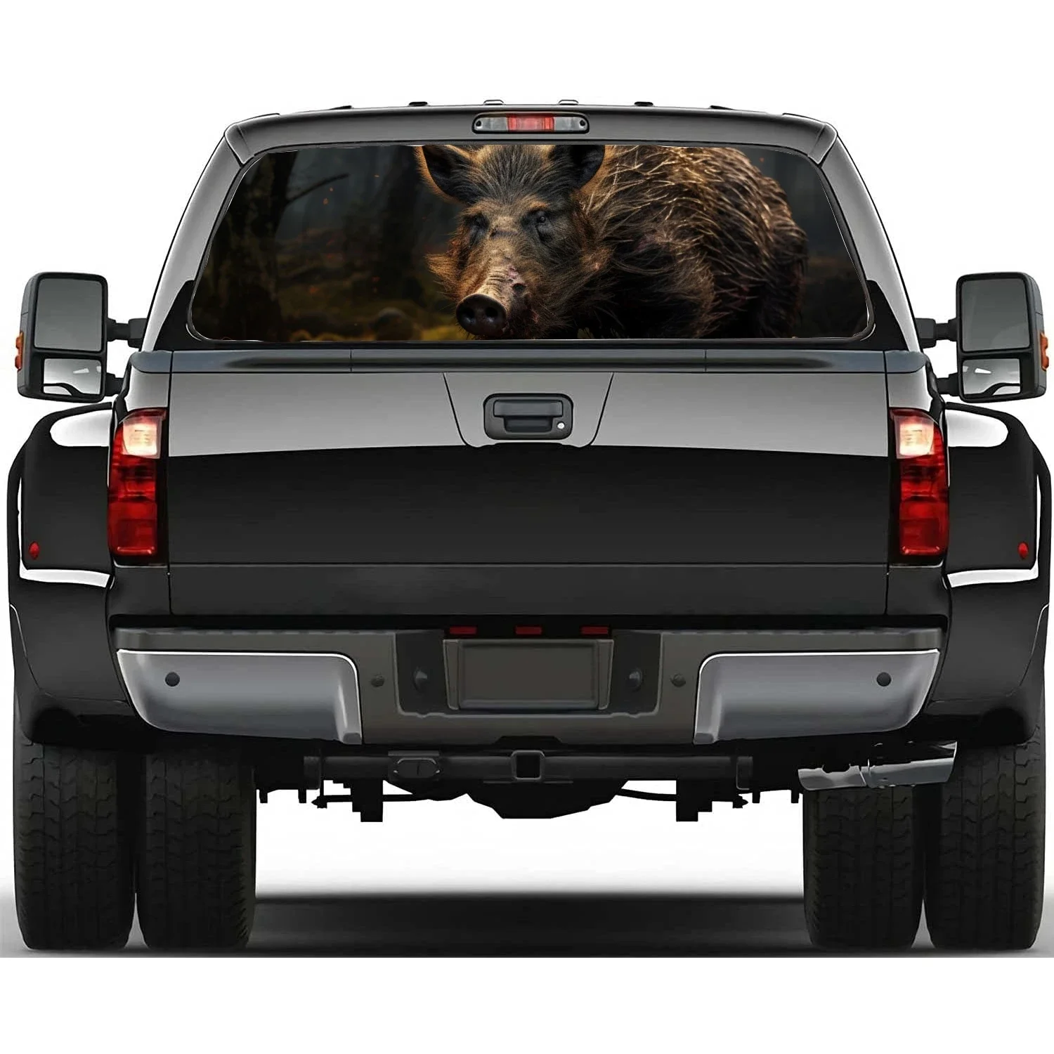 Свирепый дикий кабан животное наклейка на окно автомобиля графическая ПВХ