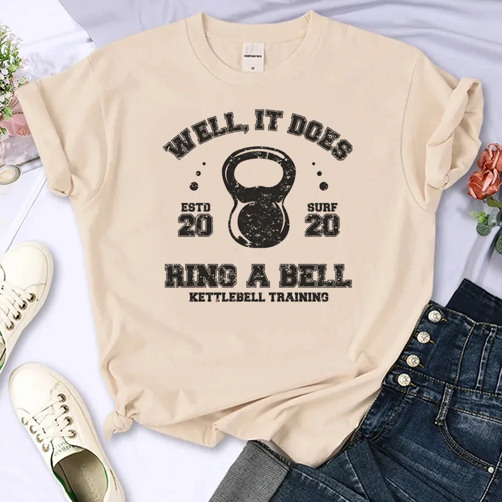 

Crossfit Fitness tshirt women streetwear designer Japanese t shirt girl y2k clothes