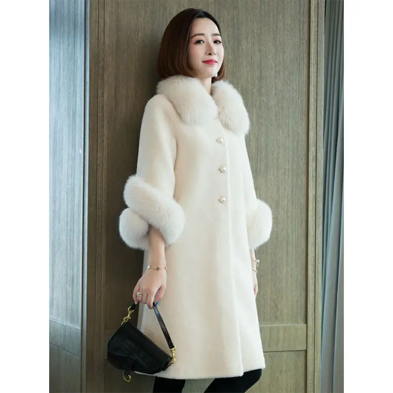 

Woman Jackets Casual Solid Slim Thick Wind Coats Female Thicken Warm Oversize Warm Faux Fur Jacket Streetwear Coats Jacket G120