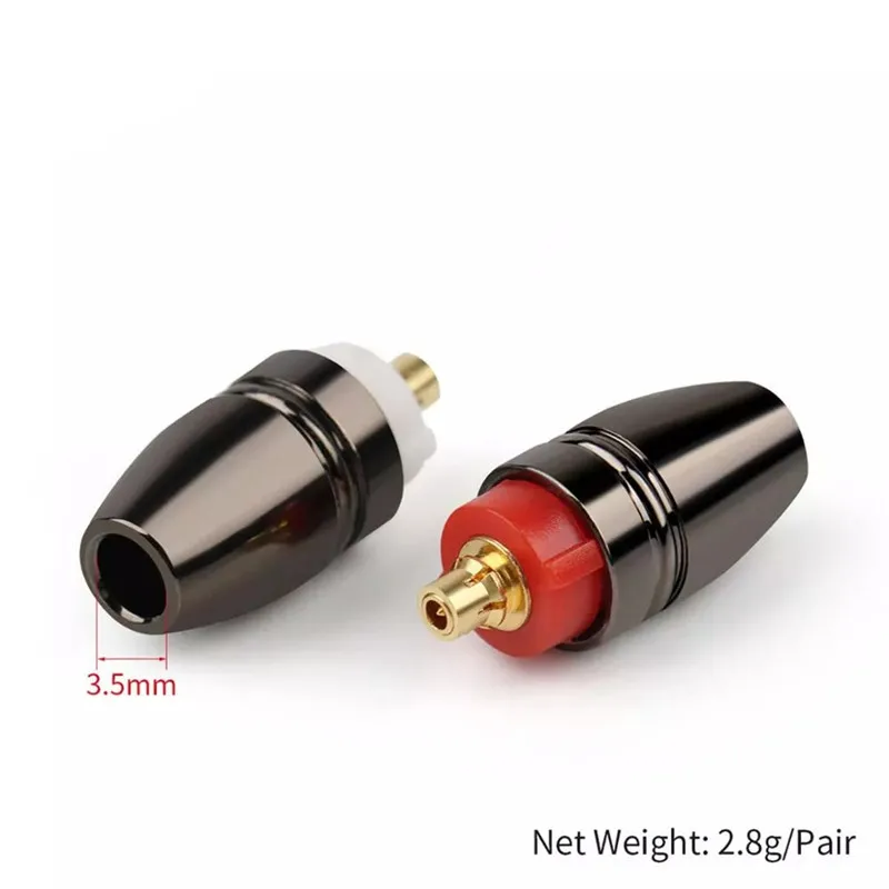 1 пара адаптер для наушников с позолоченным штекером |