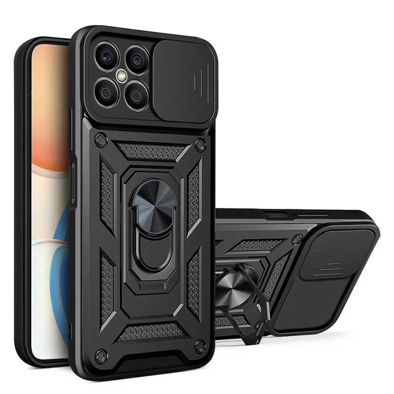 

For Huawei Honor X30i Case Rugged Armor Magnetic Car Ring Phone Cases For Honor X30i X 30i 30 HonorX30i Stand Holder Back Cover