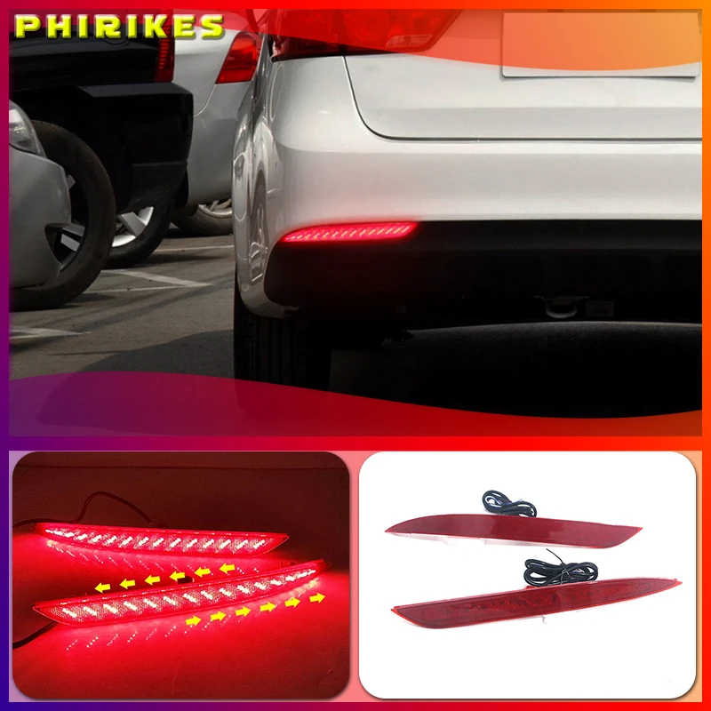 Светильник него бампера для Kia K3 Cerato 2016-2018 Красный Автомобильный отражатель