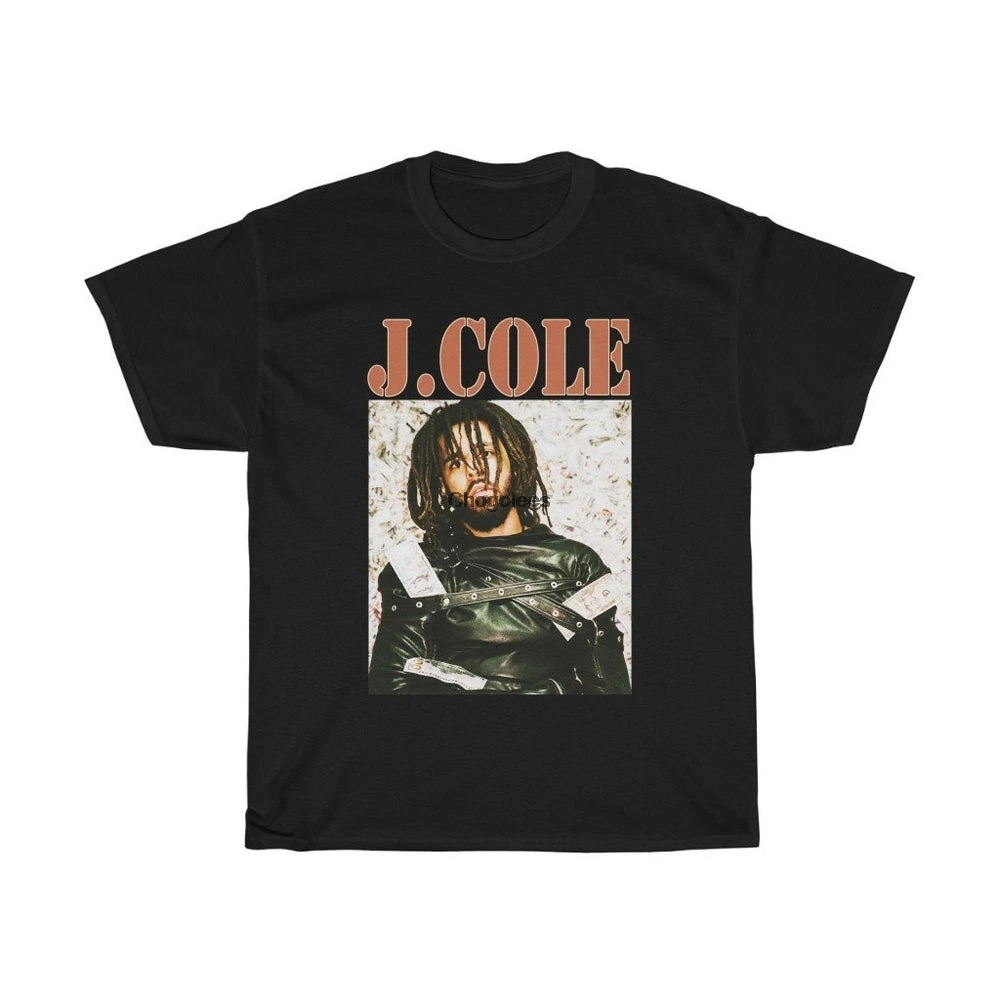 J Cole рубашка рэп хип-хоп 90-х ретро Винтажная футболка новая повседневная мужская