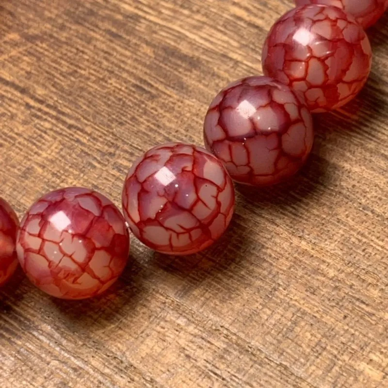 Красный Агат Дракон весы Феникс кровь Открытый браслет узор нить красный