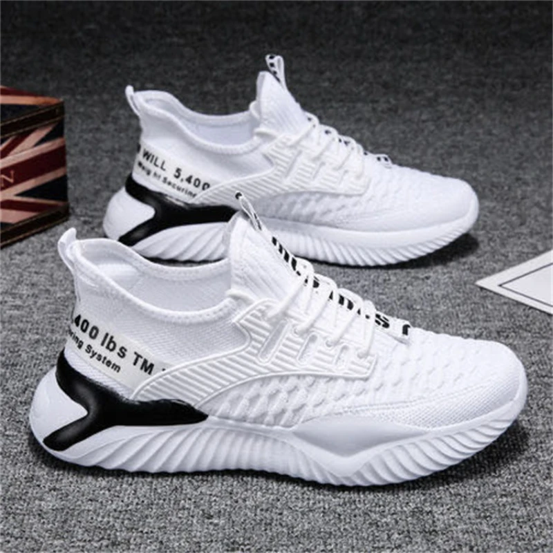 

2021Lace-up Fashion Sneakers Men's Sports Shoes Comfortable Breathable Men Running Shoes Hot Sale Autumn Non-slip Training Shoes