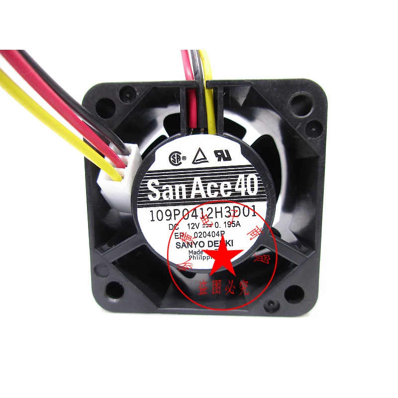 Новый оригинальный 109P0412H3D01 4028 12 в А 4 см 3-проводной тестовый скоростной двухшариковый Вентилятор охлаждения сервера