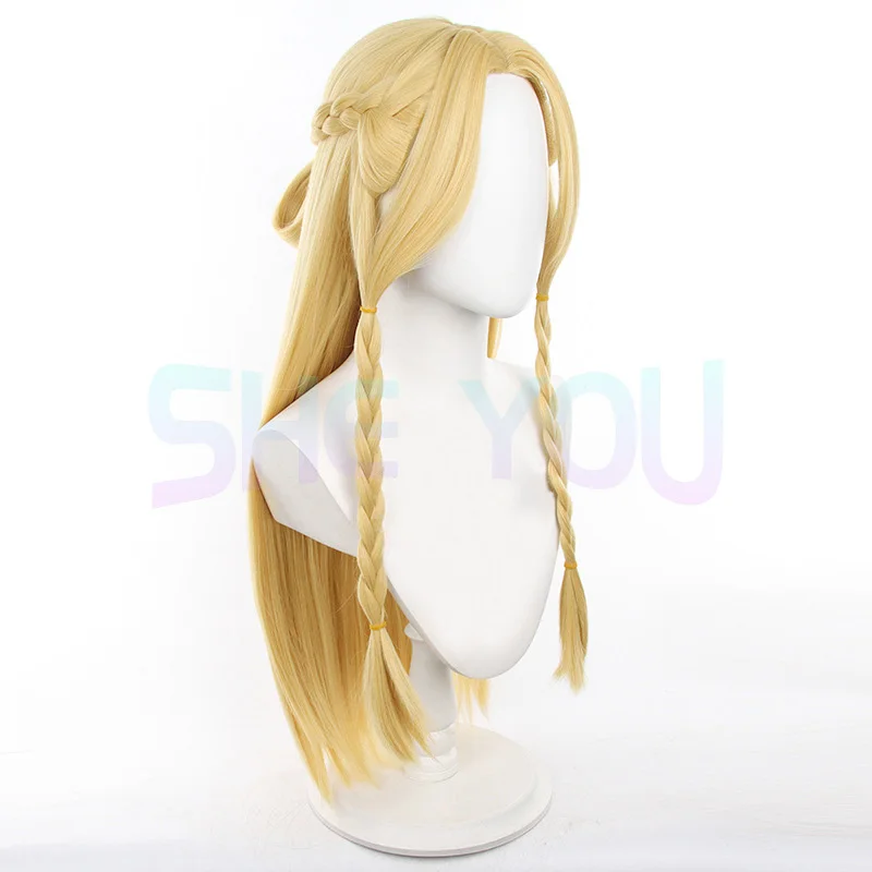 Парик для косплея Marcille Donato из Аниме длинные светлые предварительно оплетенные