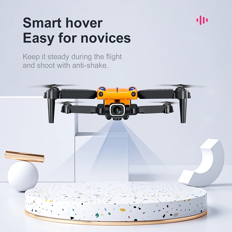 Drone 4K Quadcopter Dual Camera Obstacle Avoidance Three-Way WiFi Fax Function Foldable Rc Quadcopter Face Recognition FS 907 enlarge