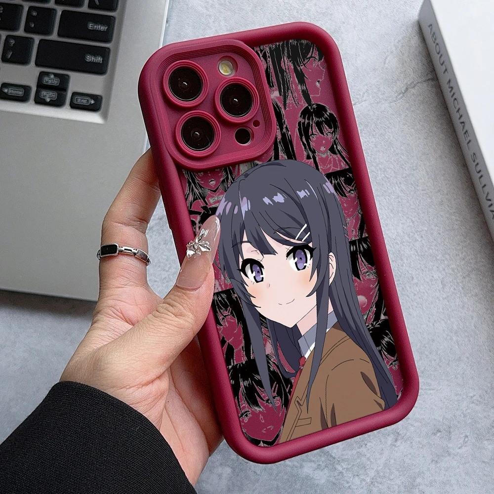 Чехол для телефона Sakurajima Mai Samsung Galaxy A73 A71 A55 A54 A53 A52 A51 A34 A33 A32 A23 A14 A13 A12 A06 4G 5G с