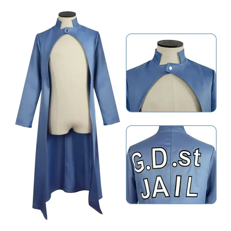 Костюм для косплея Джоджо из аниме Невероятные приключения длинный Тренч с