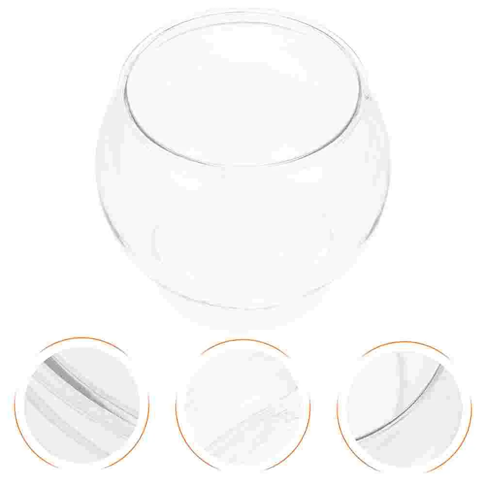 Candy Jar Fish Tank Office Rennet to Make Fresh Cheese Desk Plastic Small Bowl Globe