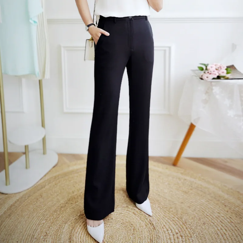 

High-waisted Micro-flare Pants Women's Casual Thin Skating Drape Is Thin And Trousers 2022 Spring And Summer New