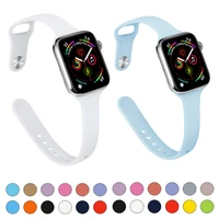 silicone strap for apple watch 40mm 44mm 41mm 45mm 38mm 42mm correa bracelet smart watch band for iwatch series 7 6 se 5 4 3 2