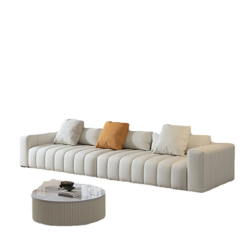 

TLL Sofa Modern Minimalist Piano Keys Sofa Top Layer Leather Sofa